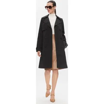 Dámský kabát Boss Trenčkot Conry 50489115 Černá Regular Fit 44