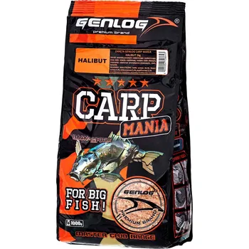 Návnadová surovina Genlog KRMNÁ SMĚS CARP MANIA Halibut 1 kg