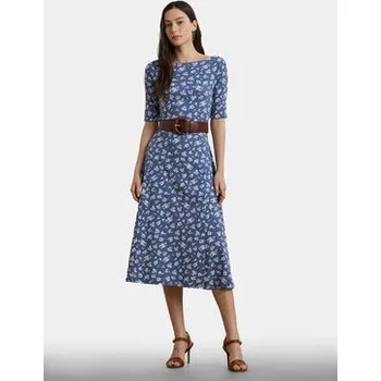 Dámské šaty LAUREN RALPH LAUREN Každodenní šaty 200976993001 Modrá Regular Fit M