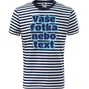 Pánské tričko Grooters Námořnické tričko s vlastním motivem / fotkou Velikost: 3XL