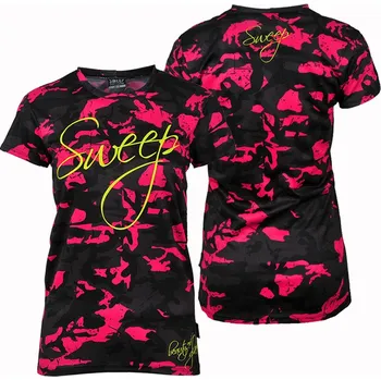 Dámské tričko SWEEP SWTS139 maskáč růžový S