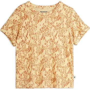 Chlapecké tričko Dětské tričko Mini Rodini Mini leopard hnědá barva, 1100029313 82X, vel. 140-146