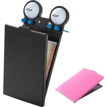 Golfový vozík JuCad GRP scorecard holder držák, černo/růžový