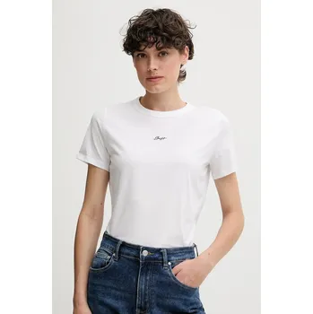 Pánské tričko Bavlněné tričko BOSS Orange C_Elogo_5_s 50547547 bílá 00X, vel. L