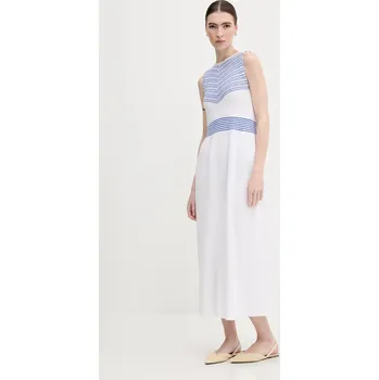 Dámské šaty Šaty United Colors of Benetton modrá barva, maxi, 1194EV02A 55X, vel. L