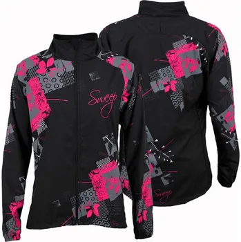 Dámská větrovka SWEEP SWJT011 černá/růžová XL