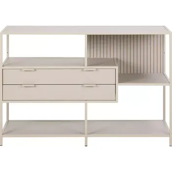 Knihovna Knihovna Seaford III 114 cm šedá