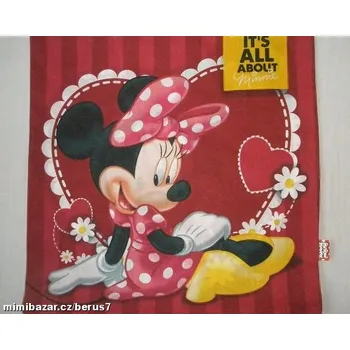 Povlak na dekorativní polštářek povlak - povlaky MINNIE srdce