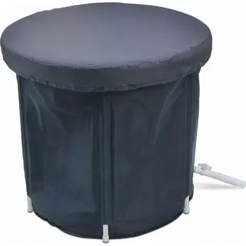 Vana Skládací přenosná nafukovací vana 75 x 75 cm černá