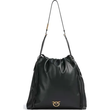 Kabelka Pinko Extra Slouchy - Bucket kabelka v černá, kůže, 224537 | Kabelky pro ženy & muže