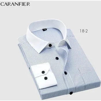 Pánská košile Pruhovaná pánska košeľa business office štýl Velikost: 42, Barva (Varianta): 2