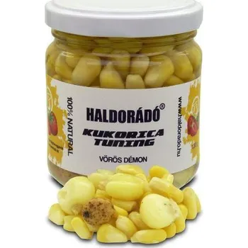 Návnadová surovina Nakládaná kukuřice Haldorádó Tuning 130g - Jahoda