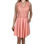 Fashion Dámské černé společenské šaty DYNA Barva: Růžová