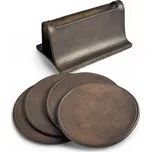 Kožené podtácky a držák