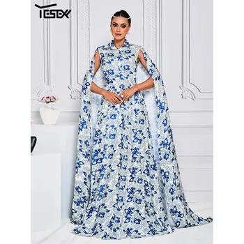 Dámské šaty Originální společenské šaty LC10042 Barva: Modrá, Velikost: XL