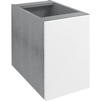 Nábytek Sapho Wave Skříňka spodní dvířková 30x45x47,8cm, pravá/levá, bílá/dub stříbrný, WA030-3011