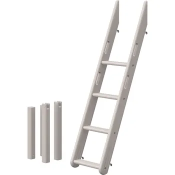 Postel Žebřík šikmý krátký a nohy pro výšku 184 cm Flexa Classic Barevná úprava: Průhledná šedá