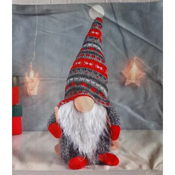 Povlak na dekorativní polštářek Povlak na polštářek vánoční Skřítek čepice