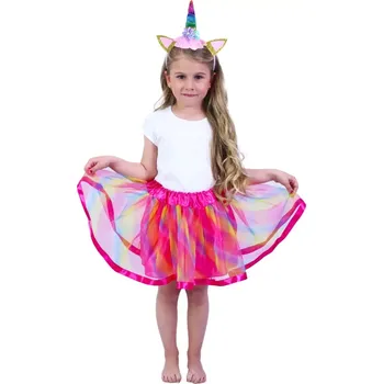 Karnevalový kostým Dětská sukně s čelenkou jednorožec kostým karneval