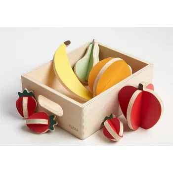 Dřevěná hračka Dřevěný dětský hrací set Flexa Play Shop Fruits ID_1290698