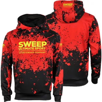 Pánské tričko SWEEP SMJ070 černá - červená XXXL