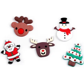 Vánoční dekorace Silikonové vánoční ozdoby 3D k nalepení mix Varianta: mix, Balení: 10 ks