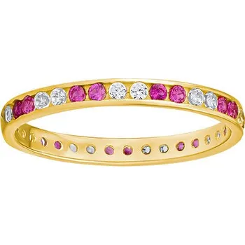 Prsten Zlatý prsten Mariane ze žlutého zlata s čirými a růžovými Brilliance Zirconia velikost obvod 54 mm FNNNX17RGYWR-obvod 54 mm