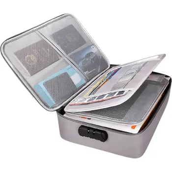 Taška na dokumenty pro bezpečné a praktické uložení Docturo - šedá