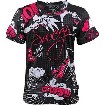 SWEEP SKTS028 COMIX šedá - bílá - růžová 128