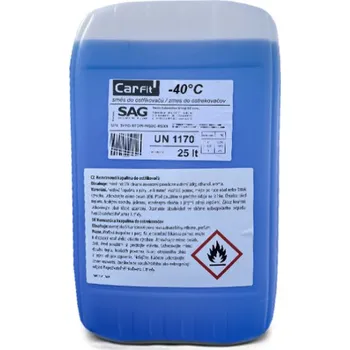 Náplň do chladiče a ostřikovače CARFIT Zimní ostřikovací kapalina -40°C 25l
