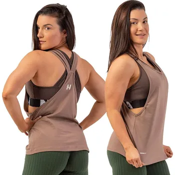 Dámské tričko Nebbia Feeling good 419 brown L