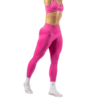 Dámské legíny Nebbia Bezešvé push-up legíny s vysokým pasem 303 růžová - L