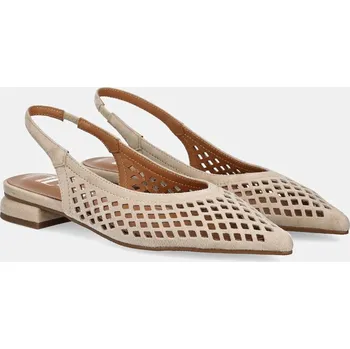 Dámské baleríny Kožené baleríny Answear.LAB béžová barva, s odkrytou patou SH586132026A.HWK 80X, EUR 40