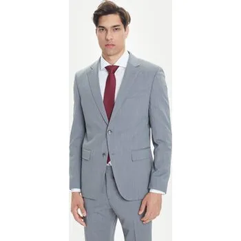 Pánský oblek BOSS Oblek H-Huge 50546087 Šedá Slim Fit 58