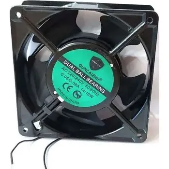 Domácí ventilátor VENTILÁTOR 120x120x38mm 230V/0,06A S KULIČKOVÝMI LOŽISKY