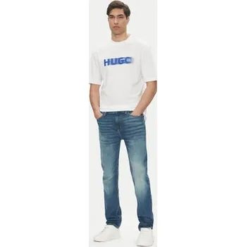 Pánské džíny HUGO Jeansy Ash 50541564 Modrá Slim Fit 34_34