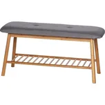 Šedo-hnědý bambusový botník s lavicí Bahari – Wenko ID_1221526