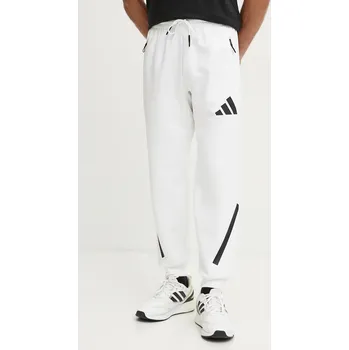 Tepláky adidas ZNE bílá barva, s potiskem, JF2449 00X, vel. L