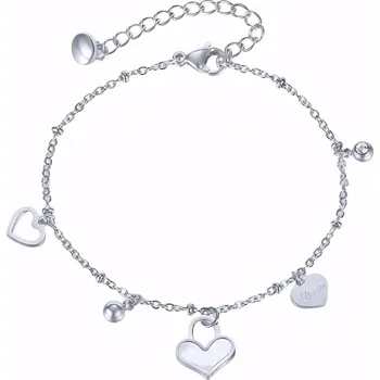Náramek Gaira® Náramek Srdíčka 3920, Barva stříbrná