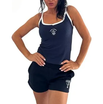 Dámské tílko Guess marigold Rib Active Tank V5GP04 modrá M