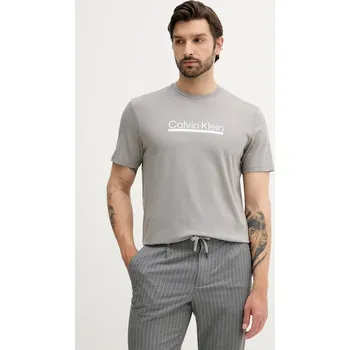 Bavlněné tričko Calvin Klein LV04RC852G šedá 90X, vel. XL