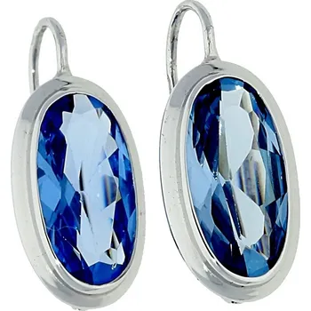 Náušnice Goldstore Náušnice s akvamaríny bílé zlato Váha: 4.98 g