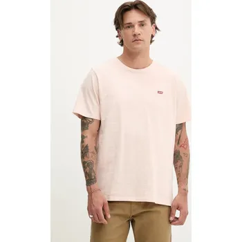 Pánské tričko Bavlněné tričko Levi's pánské, červená barva 56605 02D, vel. XS