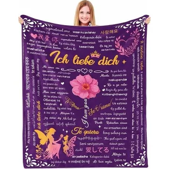 Hrací deka Dárky Yasrlvun pro maminky, dárky k výročí pro páry, speciální ženy, manželky, sestry a matky,