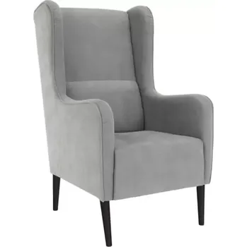 Křeslo Křeslo ušák BREDLY - šedá/černá - SLEVA 3% s kodem radost25