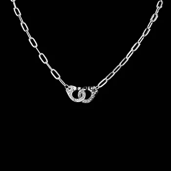 Náhrdelník Moderní náhrdelník „Pouto“ z chirurgické oceli se zirkony č. 1670