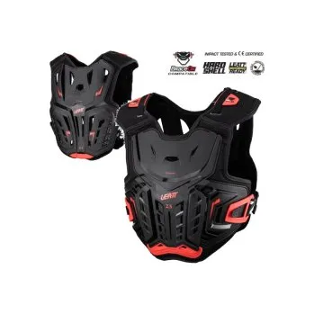 Chránič těla Dětský chránič hrudi Leatt 2.5 Chest Protector Junior Black Red, Velikost S/M