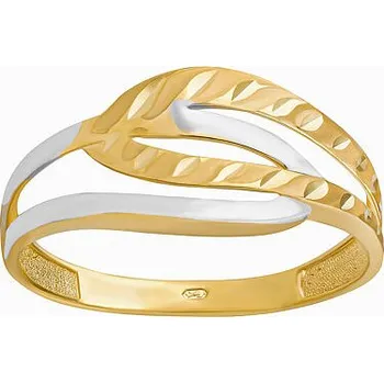 Prsten Zlatý prsten Santi ze žlutého a bílého zlata velikost obvod 56 mm FNNNB38RGYW-obvod 56 mm