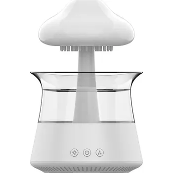 Zvlhčovač vzduchu Relaxační aroma difuzér s barevným osvětlením a mlhou | zvlhčovač vzduchu - BÍLÝ