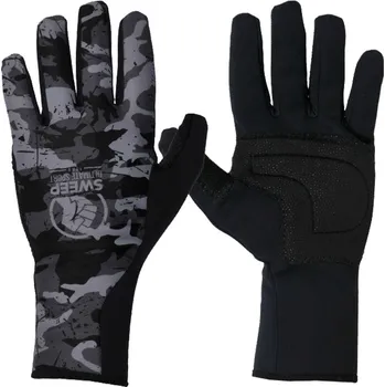 Cyklistické rukavice SWEEP SGL020 černá - šedá M